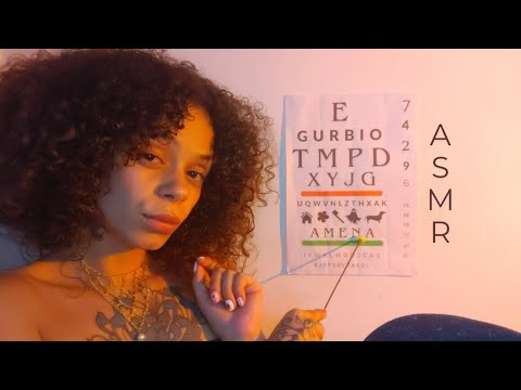 ASMR amiga te desafia em um TESTE DE VISÃO | roleplay voz suave