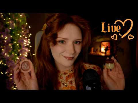 ASMR Glittery Hands,Jellyfish,Plucking,Honey spoon,Mic scratch,Inaudible whisper, Wooden skin care😴