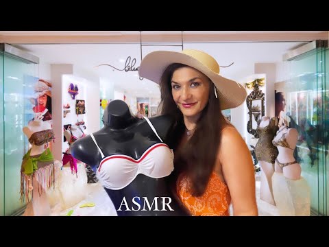 ASMR Roleplay Vendedora de 👙 bikinis 🩱 y complementos / MUY RELAJANTE 🔊🎧 CON SUSURRO 😴/ EN ESPAÑOL