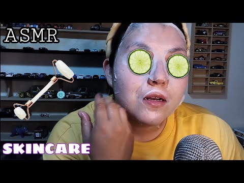 ASMR chismeando mientras me hago SKINCARE 🧖💜 *porque no había subido videos