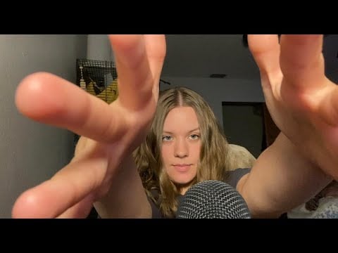 ASMR Invading Your Personal Space For 2 Minutes (Face Touching + Brushing)