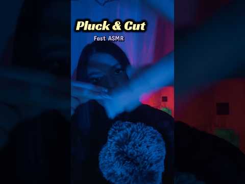 Fast ⏩ Aggressive. Pluck and Snip ✂️ ASMR #visualtingle #relax #mouthsounds #tingles #sleepy