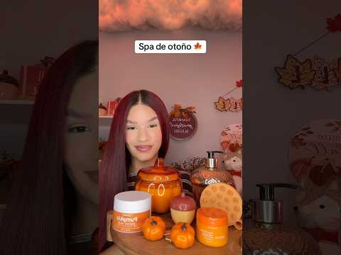 ASMR Spa de Otoño 🍂🍁 #asmrparadormir #asmrenespañol #asmrspa #otoño #asmrshorts #pumpkin #skincare