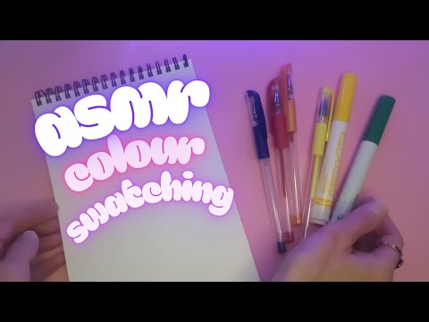 ASMR | Swatching and Sorting Colour Pens