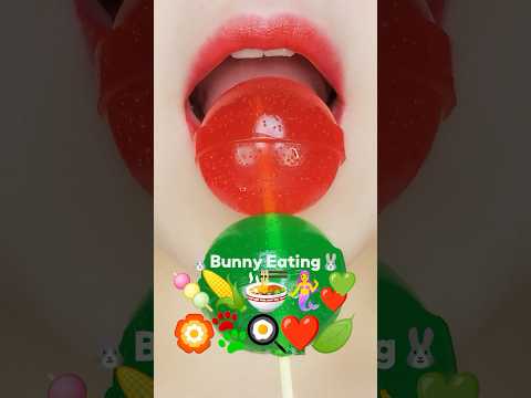 ❤️💚 RED & GREEN JELLY MUKBANG #asmr #eating