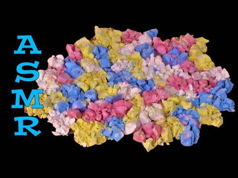 ASMR: Crushing/Crunching colored Chalk (No talking)