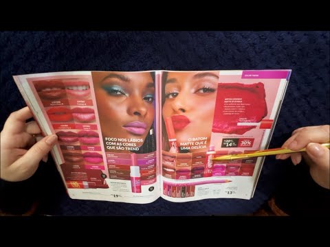 ASMR: COMPRANDO MAKES + FOLHEANDO REVISTA 🎀 (CASEIRINHO)