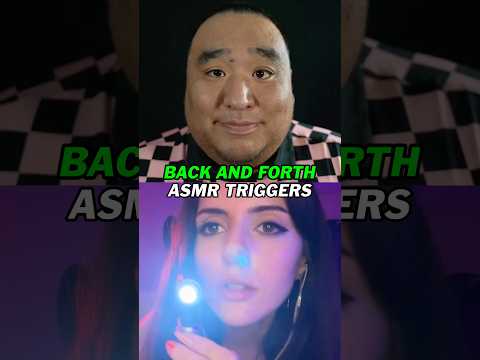 Back and Forth ASMR Triggers with @edafoxxASMR 💤 #shorts