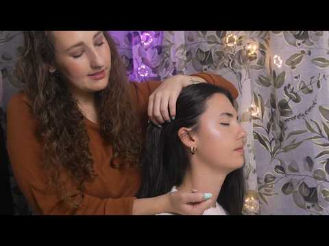 ASMR / Indian Head Massage Techniques on a Real Person / Soft Spoken