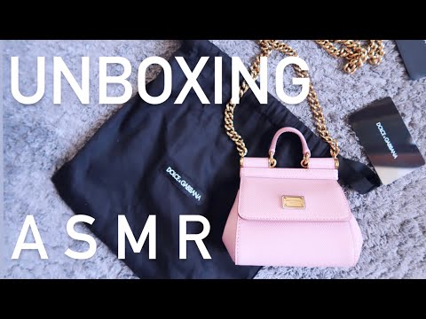 ASMR suomi - uusi laukku UNBOXING & ESITTELY - Dolce Gabbana Sicily Bag - Новая сумка распаковка