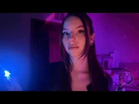 asmr soft spoken eye exam 