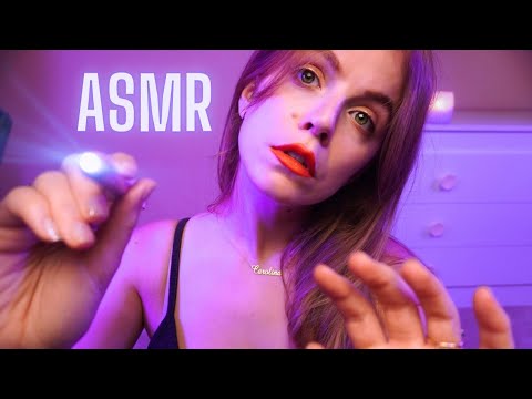 ASMR Revisión DETALLADA de OJOS y OREJAS con LUZ