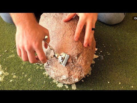 ASMR | Giving A Rock A Haircut 