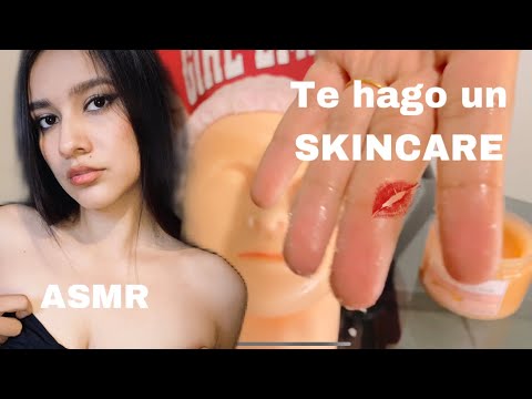 ASMR/ Te hago un SKINCARE porque te quiero MUCHO ❤️