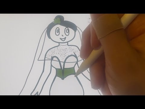 Designing your dream wedding dress |asmr