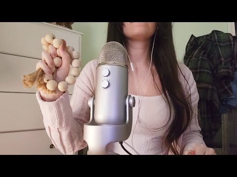 fast and semi aggressive ASMR tapping scratching and rubbing random objects