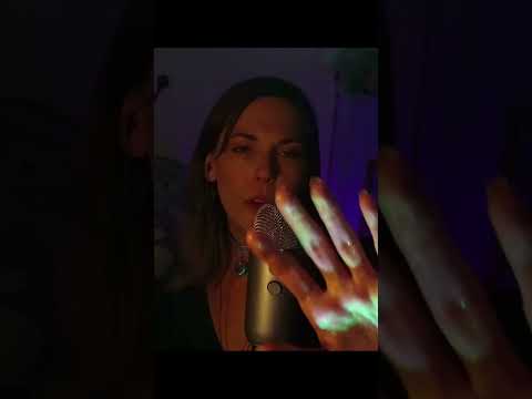 glitter hands visual asmr and mouth sounds