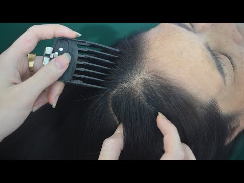 ASMR Real Person Head Scratching, Head Tingles, Hair Sounds For Relieve Headache, Stress