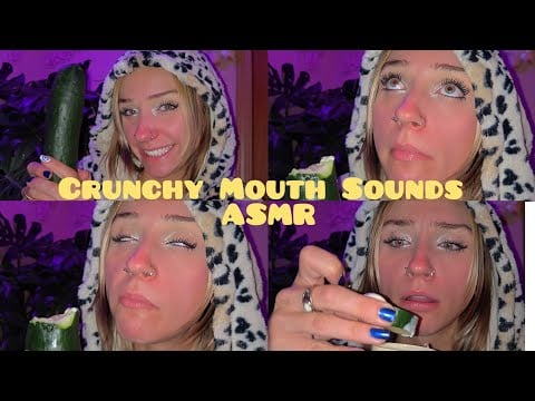 Eating a whole cucumber ASMR