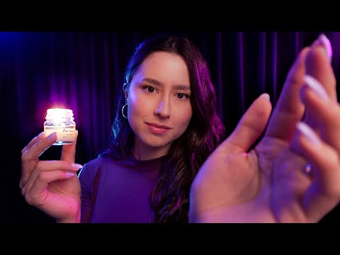 ASMR Plucking negative energy, hand sounds & chord cutting for sleep 🤏✨ spiral, jellyfish +