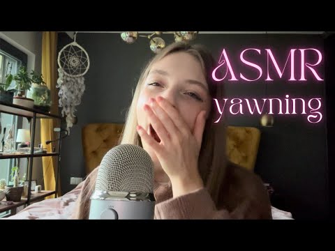 ASMR • YAWNING 🥱🥱🥱 (& rambling you to sleep) ✨