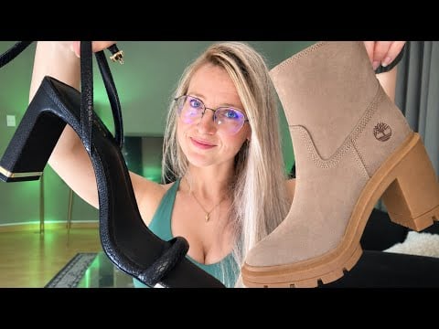 ASMR Satisfying Shoe Sounds - Laces, Logos and Sole Tapping and Scratching (boots, heels, trainers)