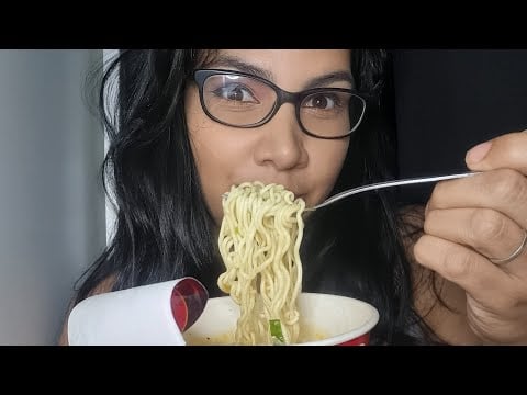 ASMR comiendo fideos coreanos picantes 🔥