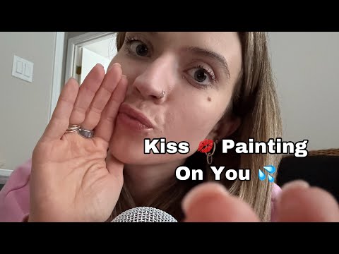 ASMR| Fast/Chaotic Kiss Painting Mouth Sounds!