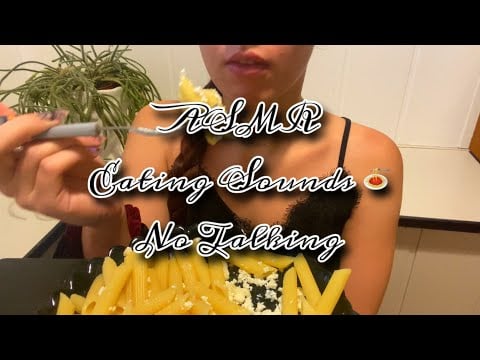 ASMR Mukbang Eating Sounds 🍝 (No Talking)