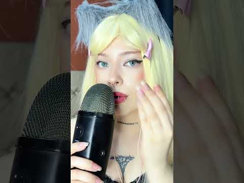 Cute Cat Girl 🐾💖 Gives a Wet Spit Painting ASMR 💦👄