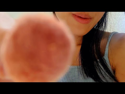 ASMR Face Brushing Until You Fall Asleep 🌛💕 camera touching, positive affirmation, tongue clicking