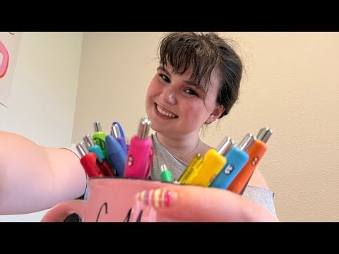 ASMR pick a pen game! (soft-spoken)