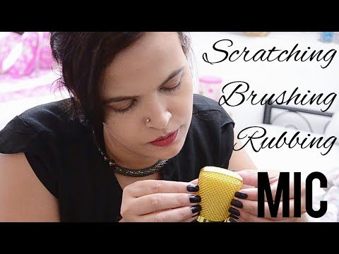 Intense ASMR sounds for tingles ~ Mic Mesh scratching, rubbing, brushing without windshield