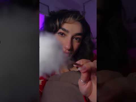 can’t go wrong with fluffy face brushing ✨ #asmr #asmrsounds #cozyasmr
