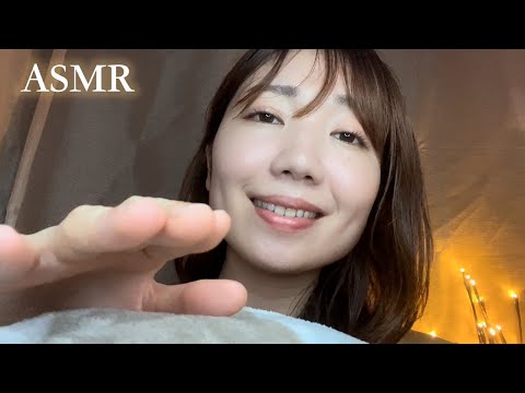 【ASMR】心落ち着く。お母さんの寝かしつけ【英語】（スキンケア・アファメーション・コーミング・囁き・ハンドムーブメント・布団トントン）Tingles for your calm sleep!