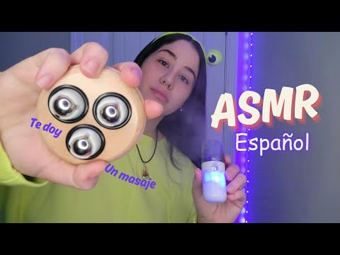 Asmr: Dándote un masaje corporal y raspadas en la cabeza para dormir 💜😴