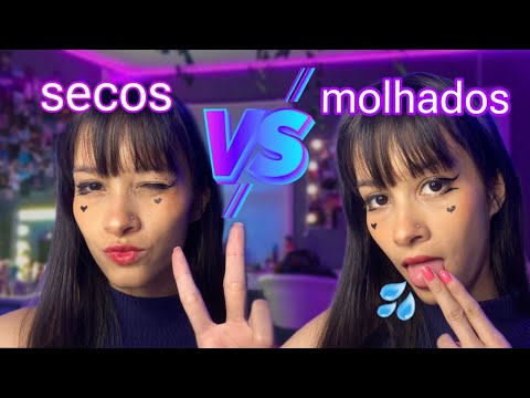 ASMR sons de boca secos vs molhados - vou te fazer dormir e sentir arrepios