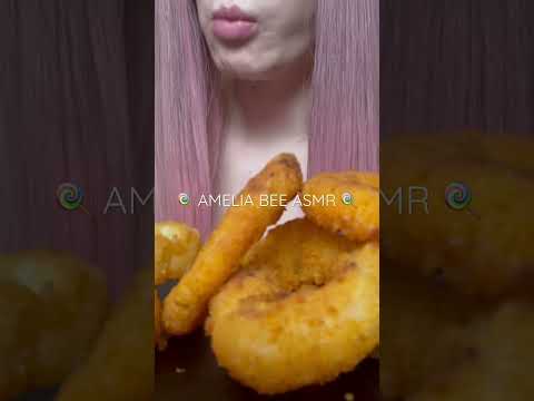 Crunchy mukbang ASMR 🍤 #asmreating #asmrfood #asmrmukbang