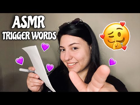 ASMR~ 12 Triggered words And Hand Movements 👏🏼🗣