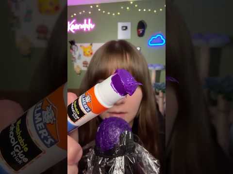 Glue on the mic...💀 #asmr