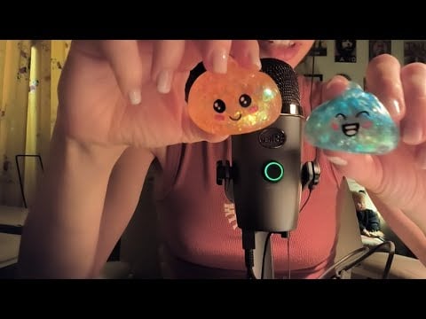 ASMR | MAKING GOOD SOUNDS WITH GLITTER DUMPLING SQUISHY (THEY EXPLODED!) 