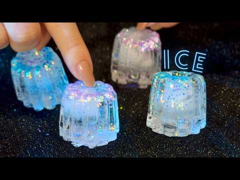 ASMR Cool & Calming Ice Sounds for Sleep❄️ Chill Therapy🧊(with BGM)