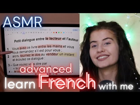 ASMR learn intermediate FRENCH with me (whispered) to make you so sleepy 🥱😴