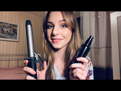 АСМР Шепот. Парикмахер. Укладка волос 💕  | ASMR Hairdresser Role Play 💕