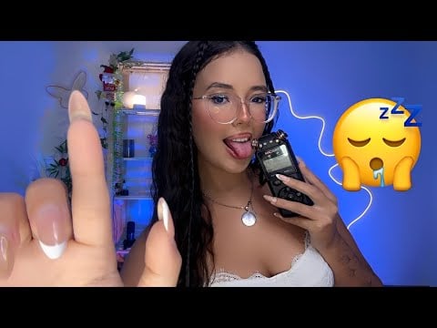 ASMR BEM DE PERTINHO PRA TE ARREPIAR 💋sons de boca e tapping no tascam 💦