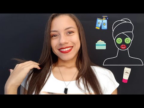 (ASMR PORTUGUÊS) Cuidando do Seu Rosto + Massagem Facial- Soft Spoken- Toques Na Tela