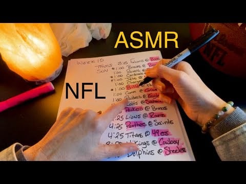 ASMR NFL Week 16 picks (No Mid Roll Ads)