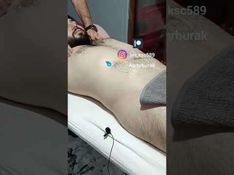 ASMR CHEST,ARM,HAND RELAXING TURKISH MASSAGE  #asmr #massage #relaxing #shorts  #chest