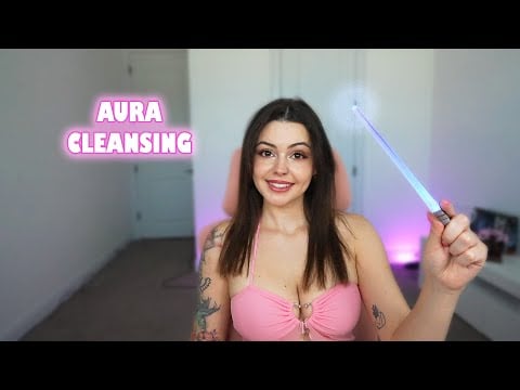 Let Me Clean Your Aura ✨ ASMR | Mic Rubs, Mouth Sounds & Energy Cleansing