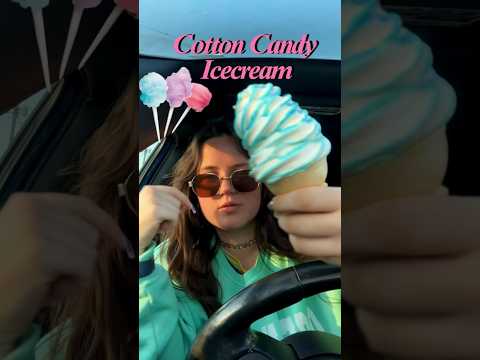 Cotton Candy Icecream.. This is my all time favorite! What kind of icecream do you like to get? 😋🍦